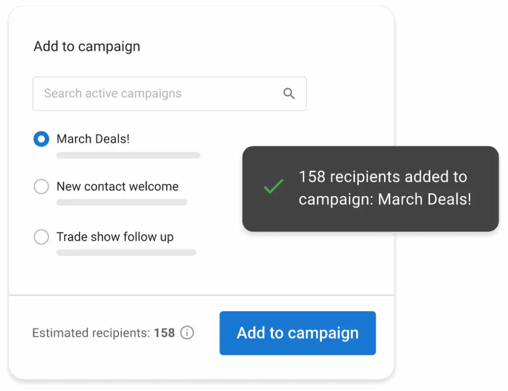 Email and SMS Campaigns